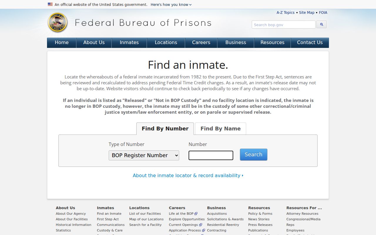 Federal prison locator for Banner County criminal history searches