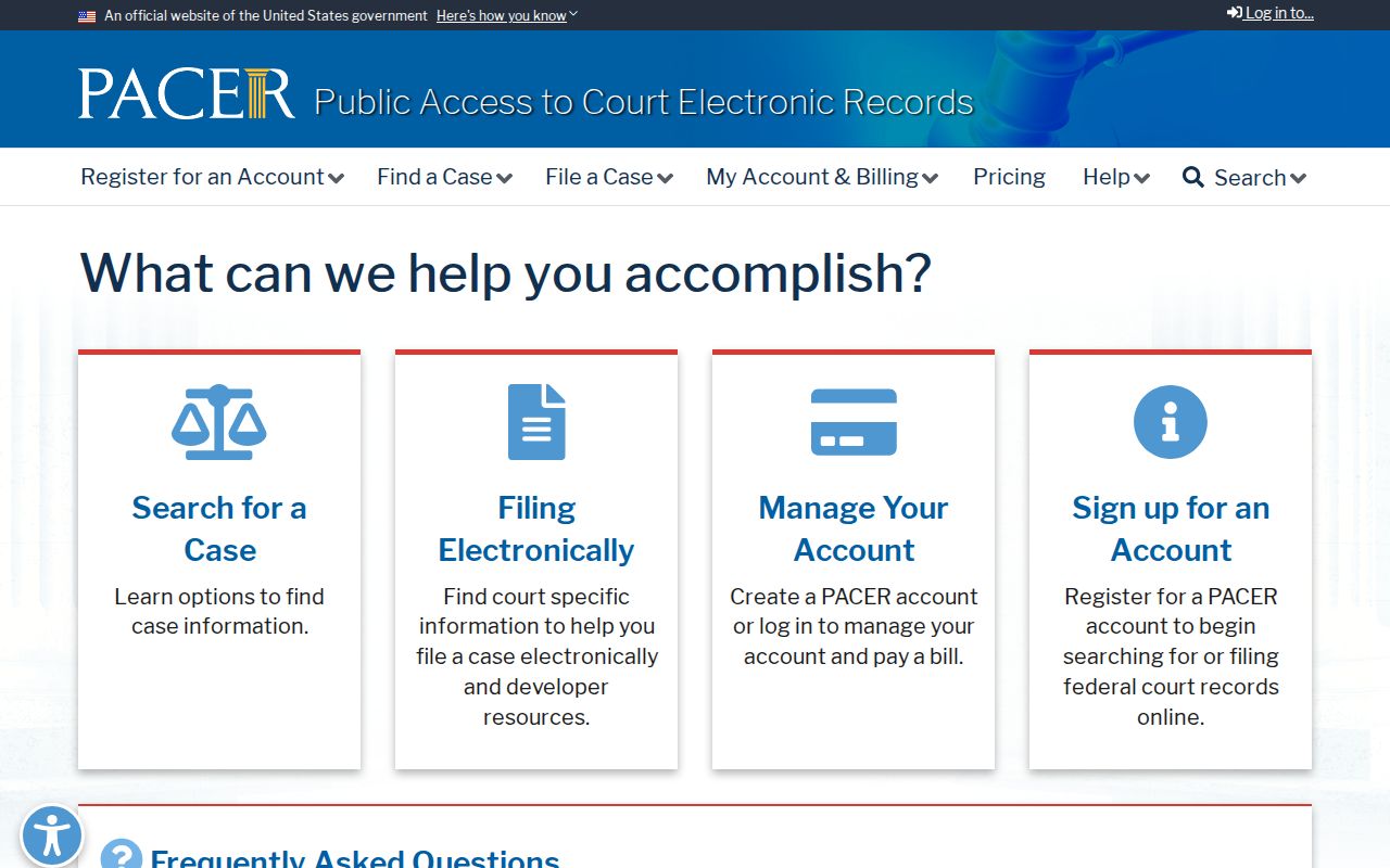 PACER federal criminal records search for Banner County cases