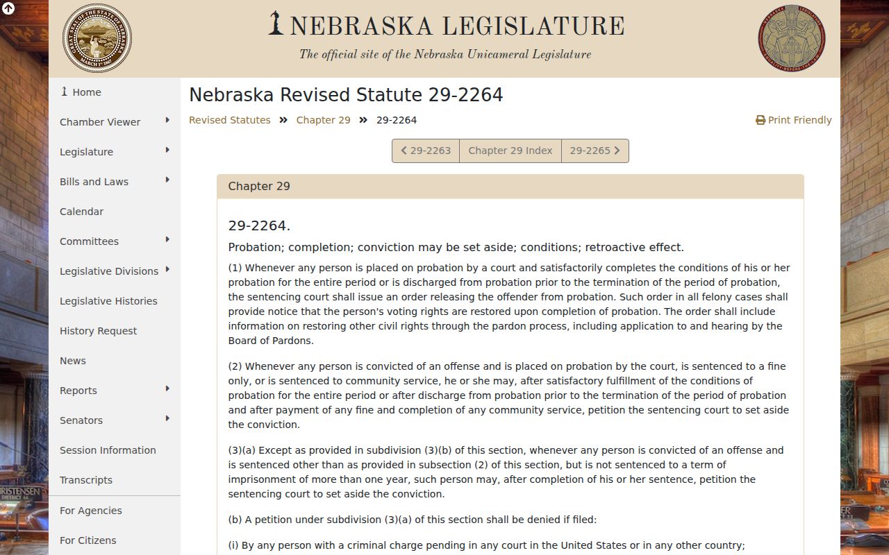 Nebraska set-aside law for Banner County criminal records
